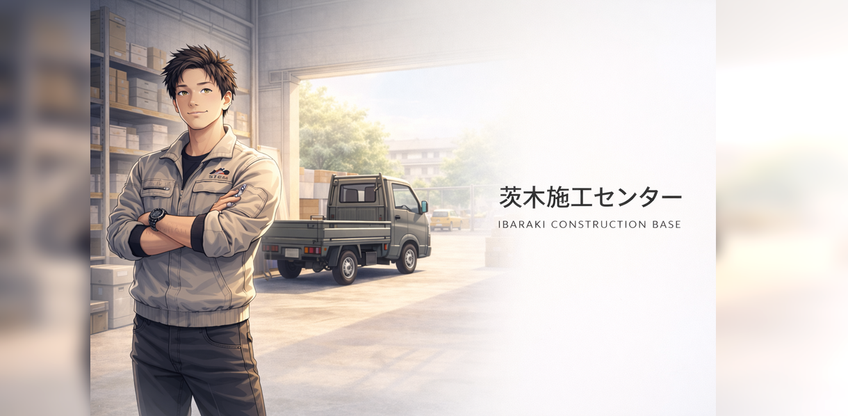 茨木施工センターのイメージ（STEM 施工拠点）